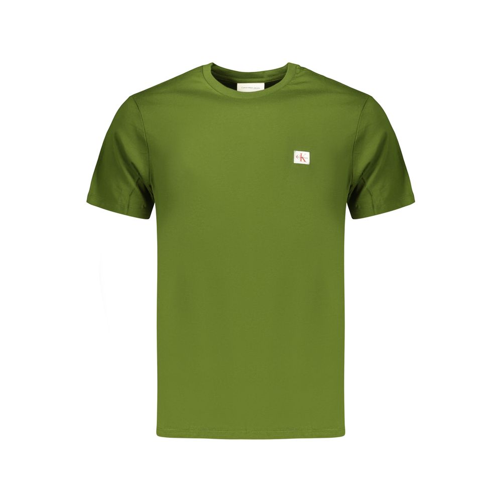 Calvin Klein Green Cotton Mens T-Shirt