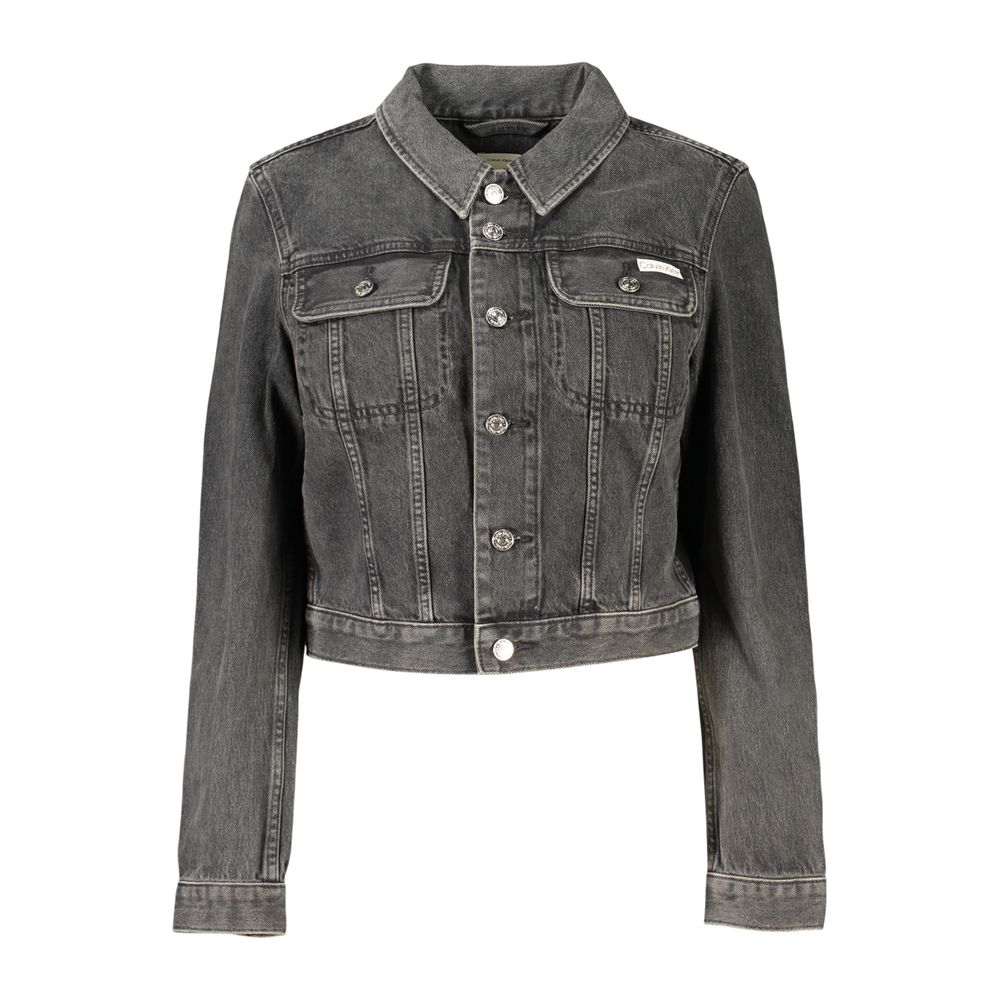 Calvin Klein Black Cotton Women's Jacket