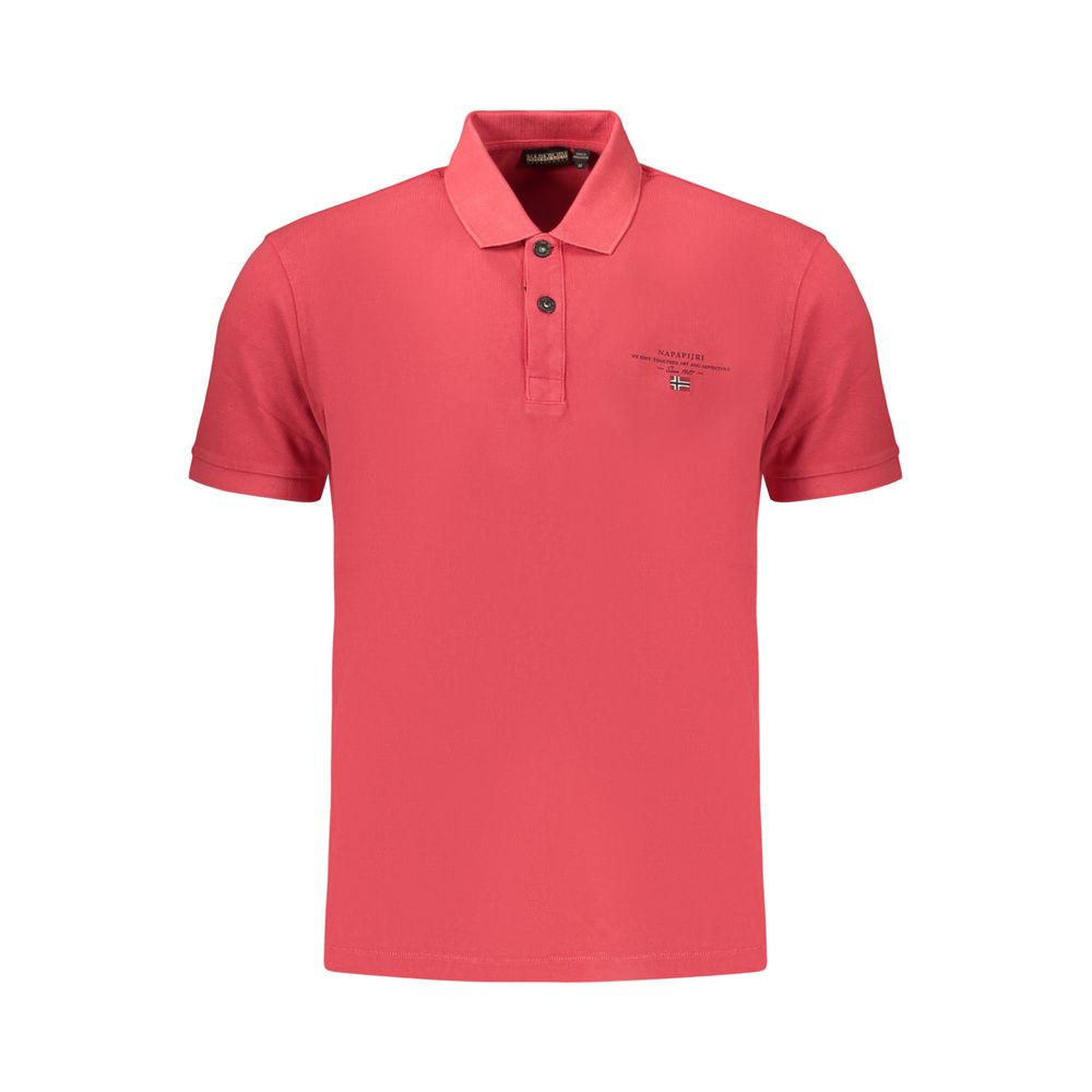 Napapijri Red Cotton Men's Polo Shirt