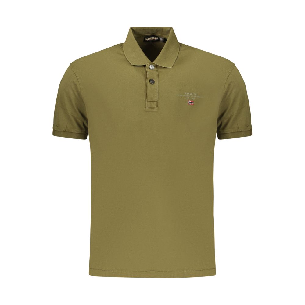 Napapijri Green Cotton Men's Polo Shirt