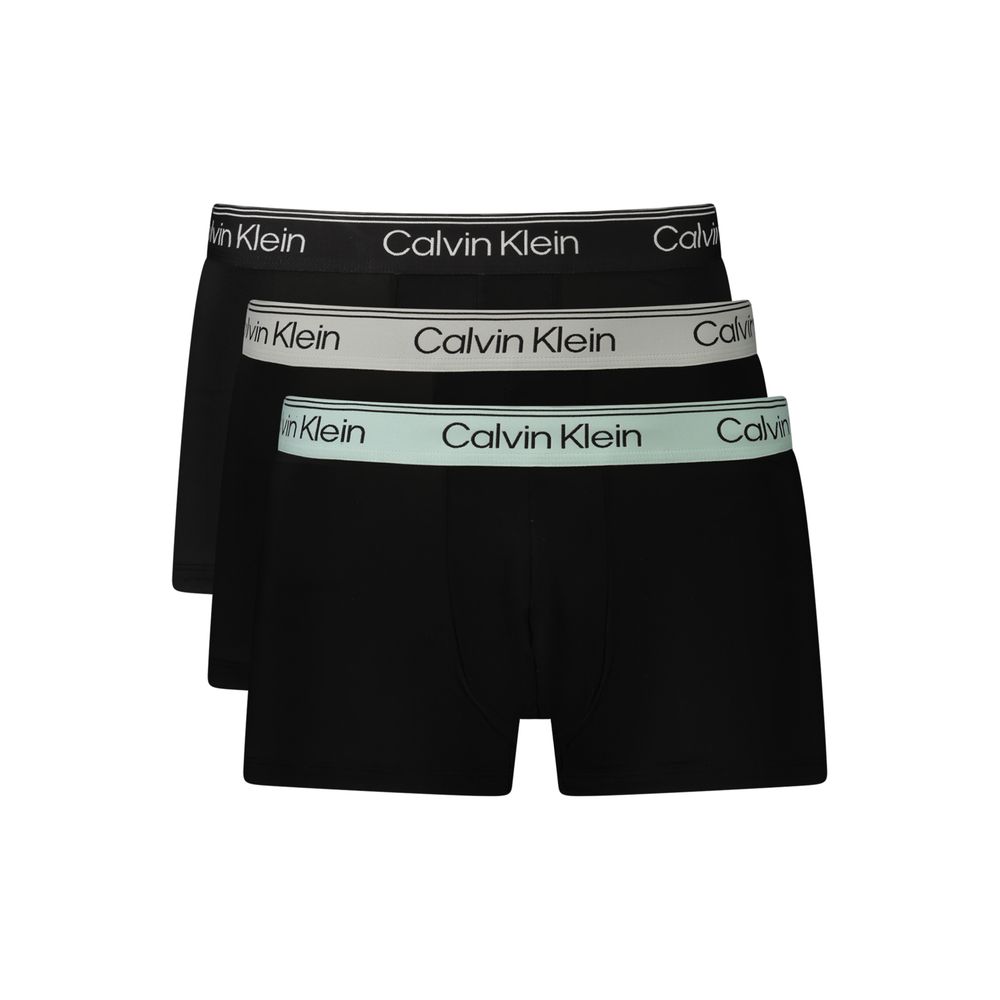 Calvin Klein Black Polyester Men's Boxer