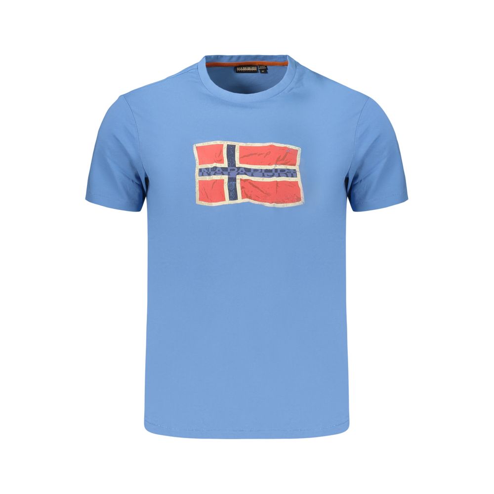 Napapijri Blue Cotton T-Shirt