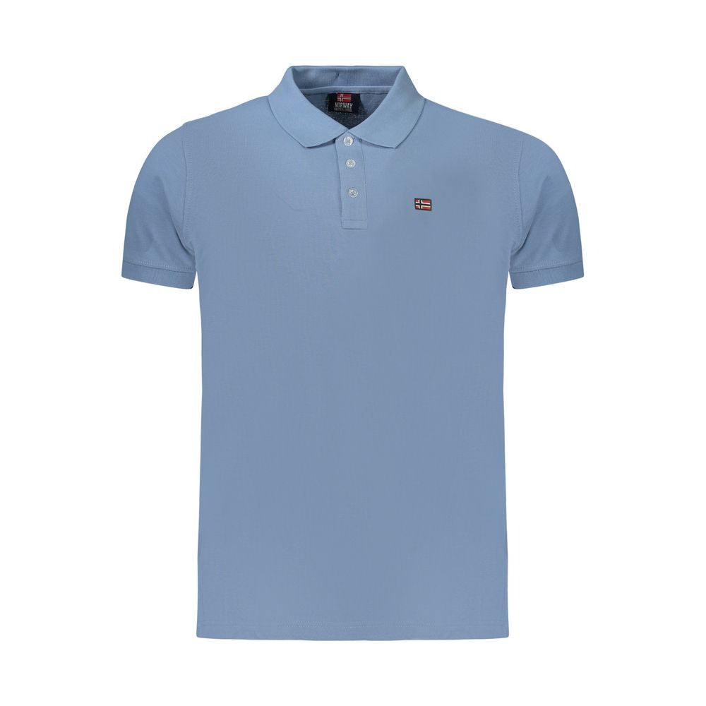Norway 1963 Azzurro Cotton Men's Polo
