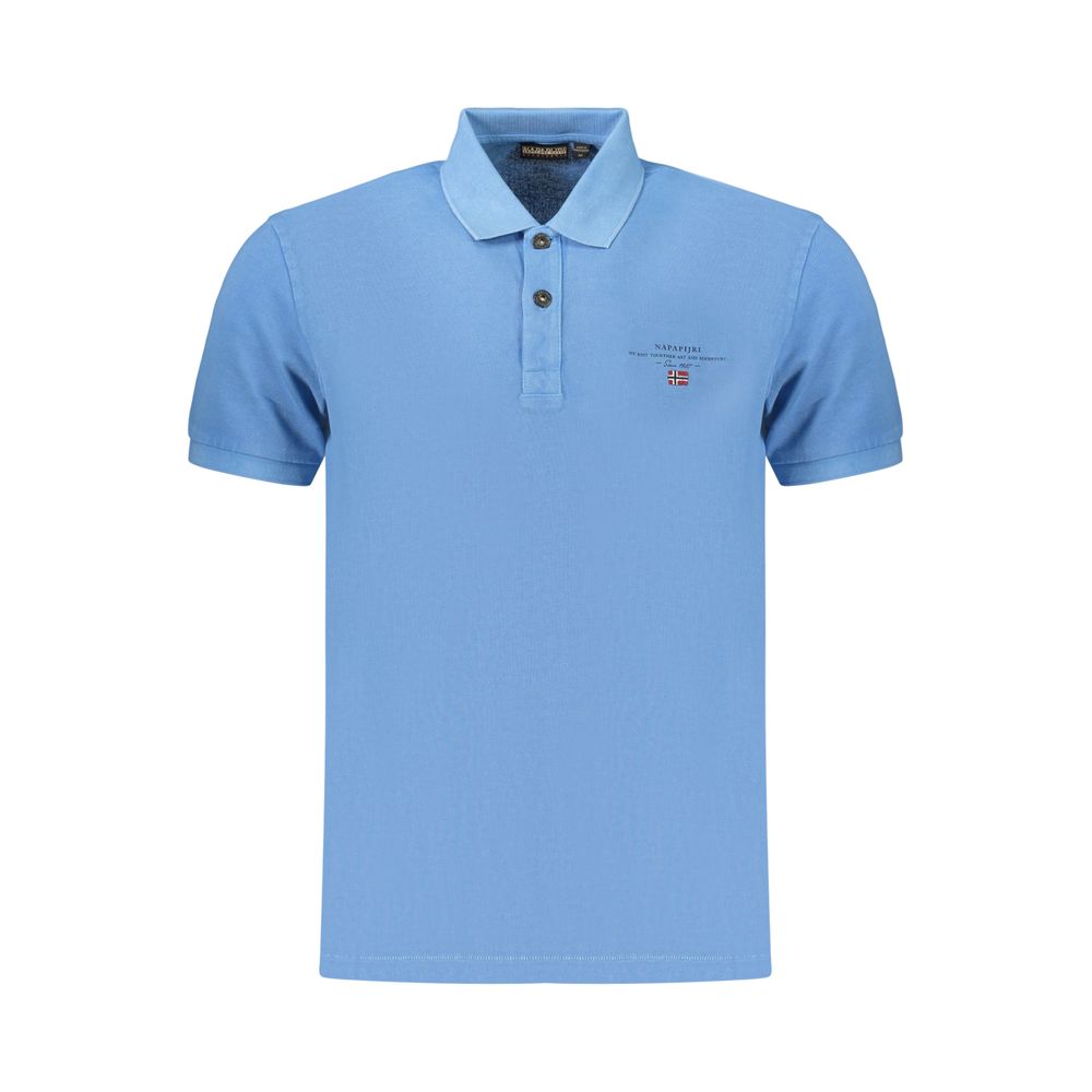 Napapijri Blue Cotton Polo Shirt