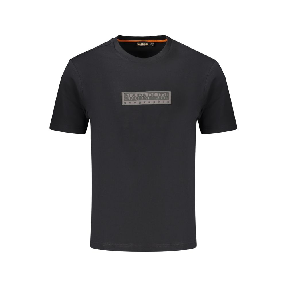 Napapijri Black Cotton Men's T-Shirt