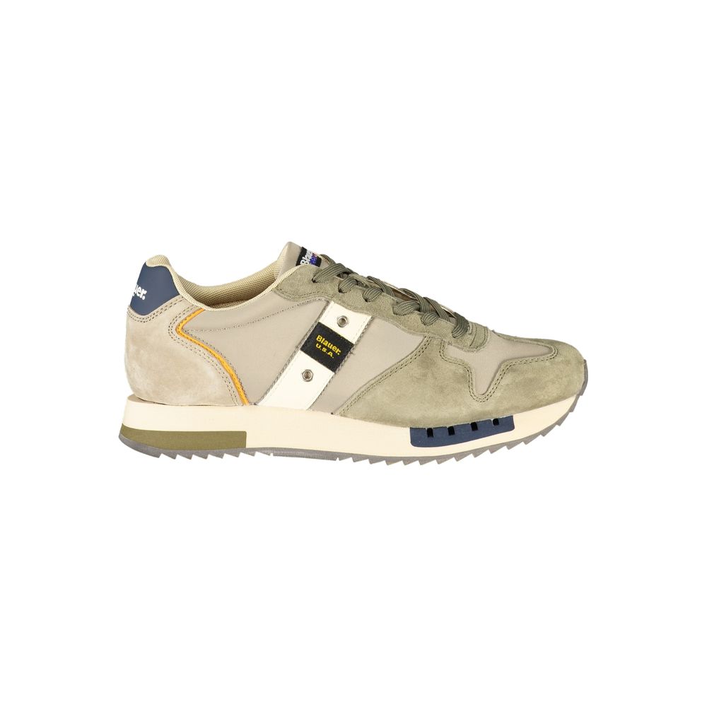 Blauer Green Polyester Athletic Sneakers