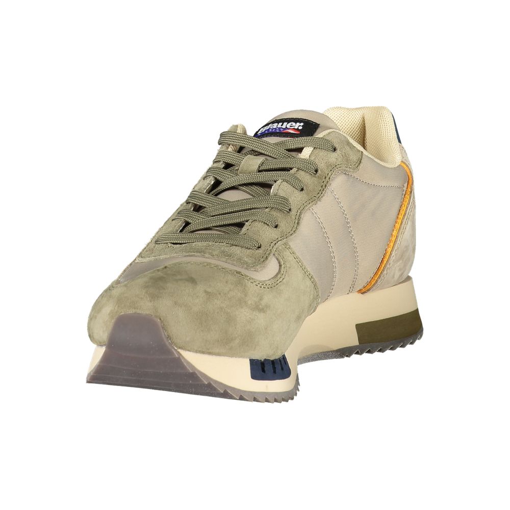 Blauer Green Polyester Athletic Sneakers