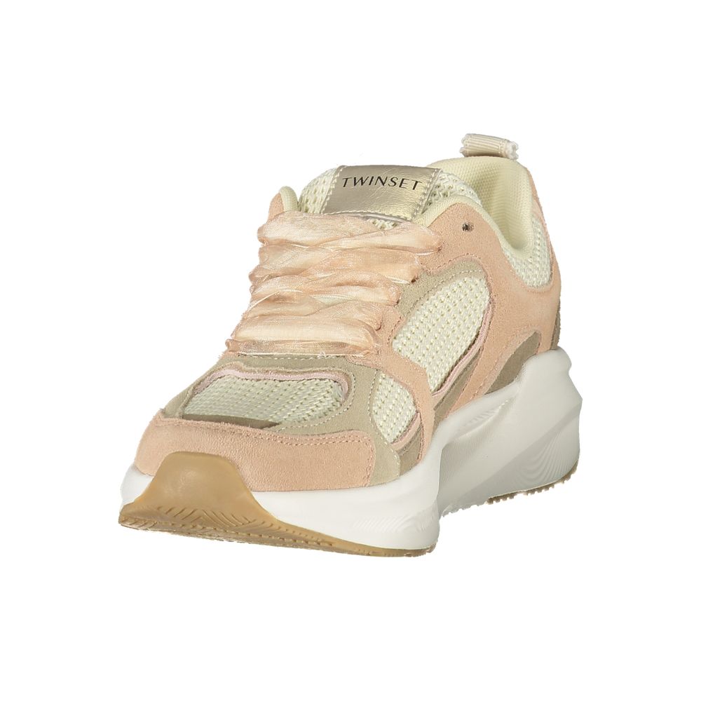 Twinset Pink Polyester Athletic Sneakers