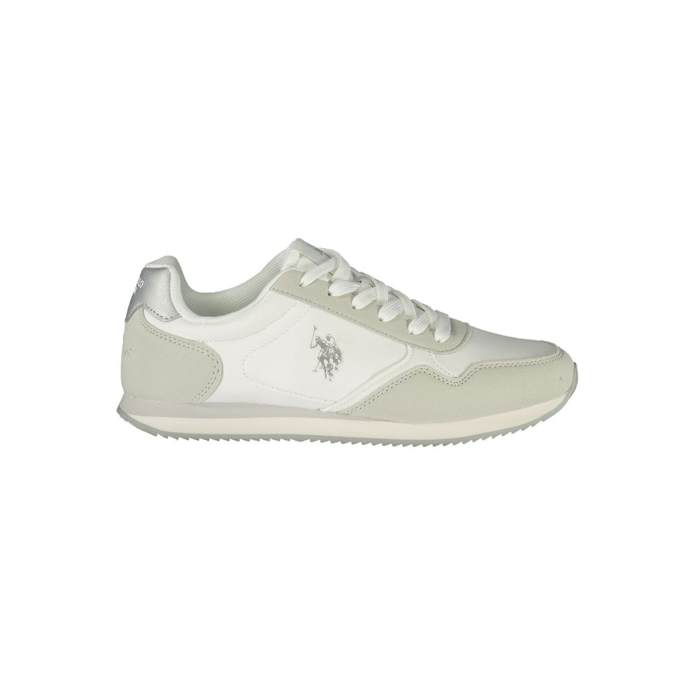 U.S. POLO ASSN. White Polyurethane Women's Sneaker