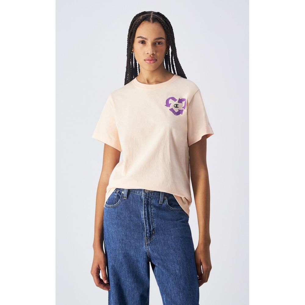 Champion Orange Cotton Long Sleeve T-Shirt