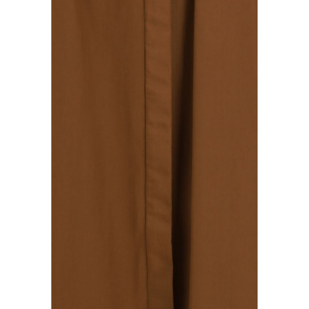 Max Mara Brown Cotton Casual Dress