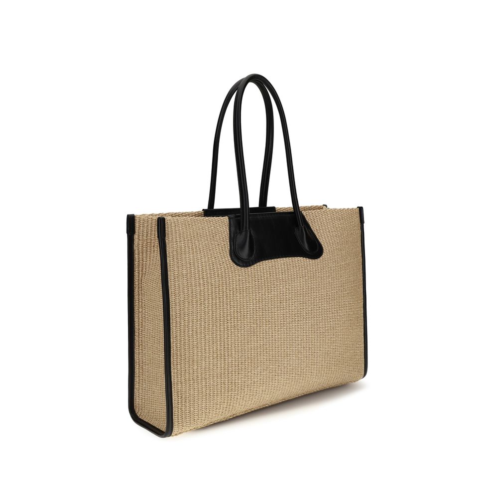 Vivienne Westwood Beige Raffia Shoulder Bag