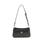Vivienne Westwood Black Calf Leather Bos Taurus Shoulder Bag