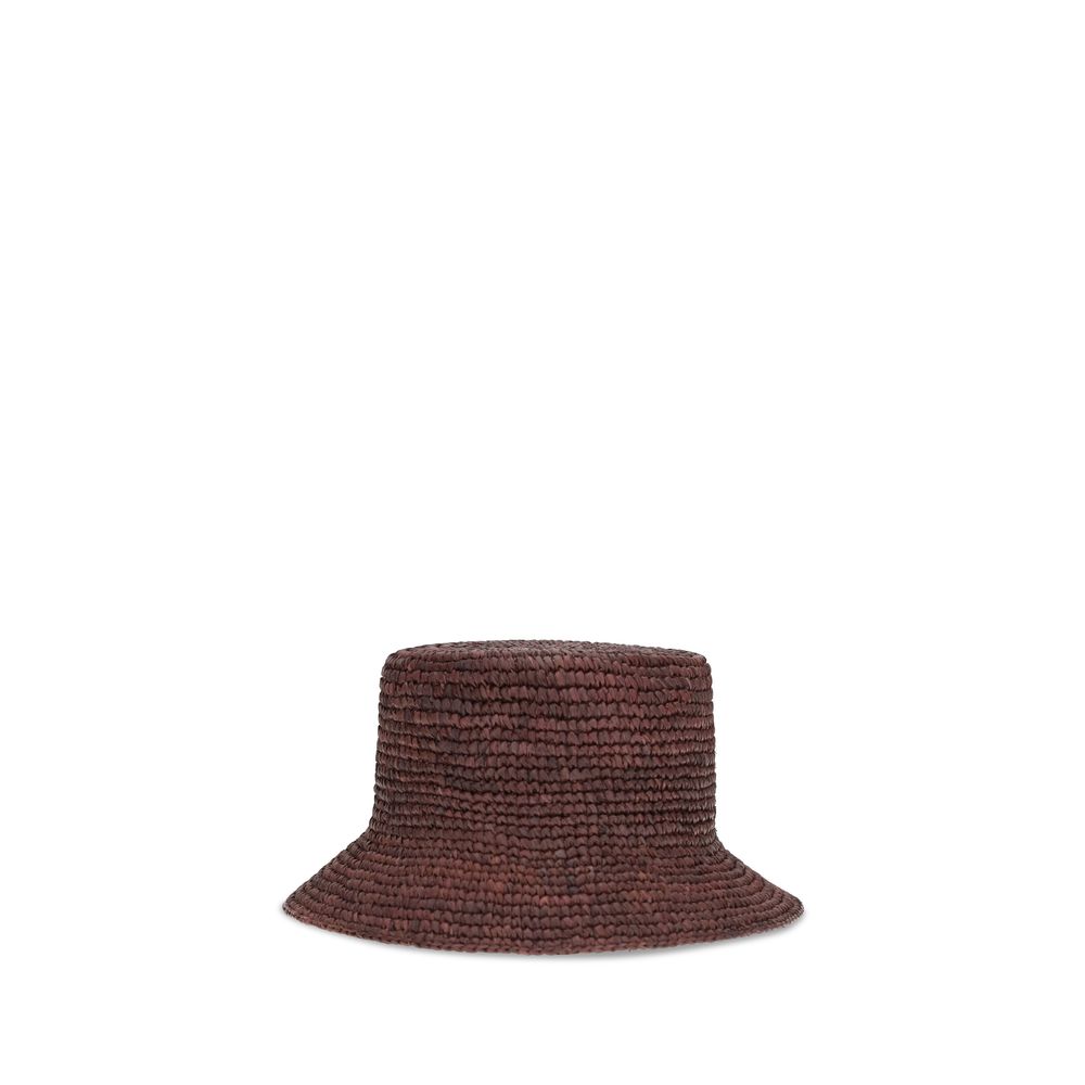 Vivienne Westwood Brown Raffia Bucket Hat