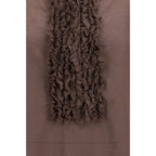 SOSUE Brown Cotton Pattern Shirt