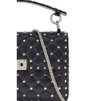 Valentino Garavani Black Lamb Ovis Aries Aries Shoulder Bag