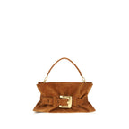 Balmain Brown Calf Leather Bos Taurus Handbag