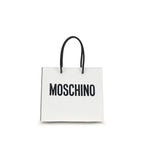 Moschino White Calf Leather Bos Taurus Handbag