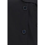 Burberry Black Cotton Trench Coat