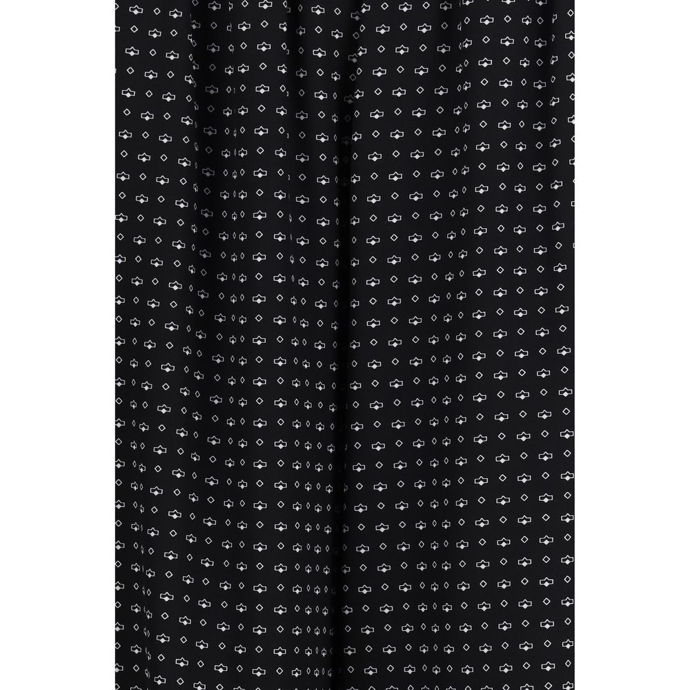 Ermanno Scervino Black Silk Casual Pants