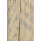 Ermanno Scervino Beige Silk Casual Pants