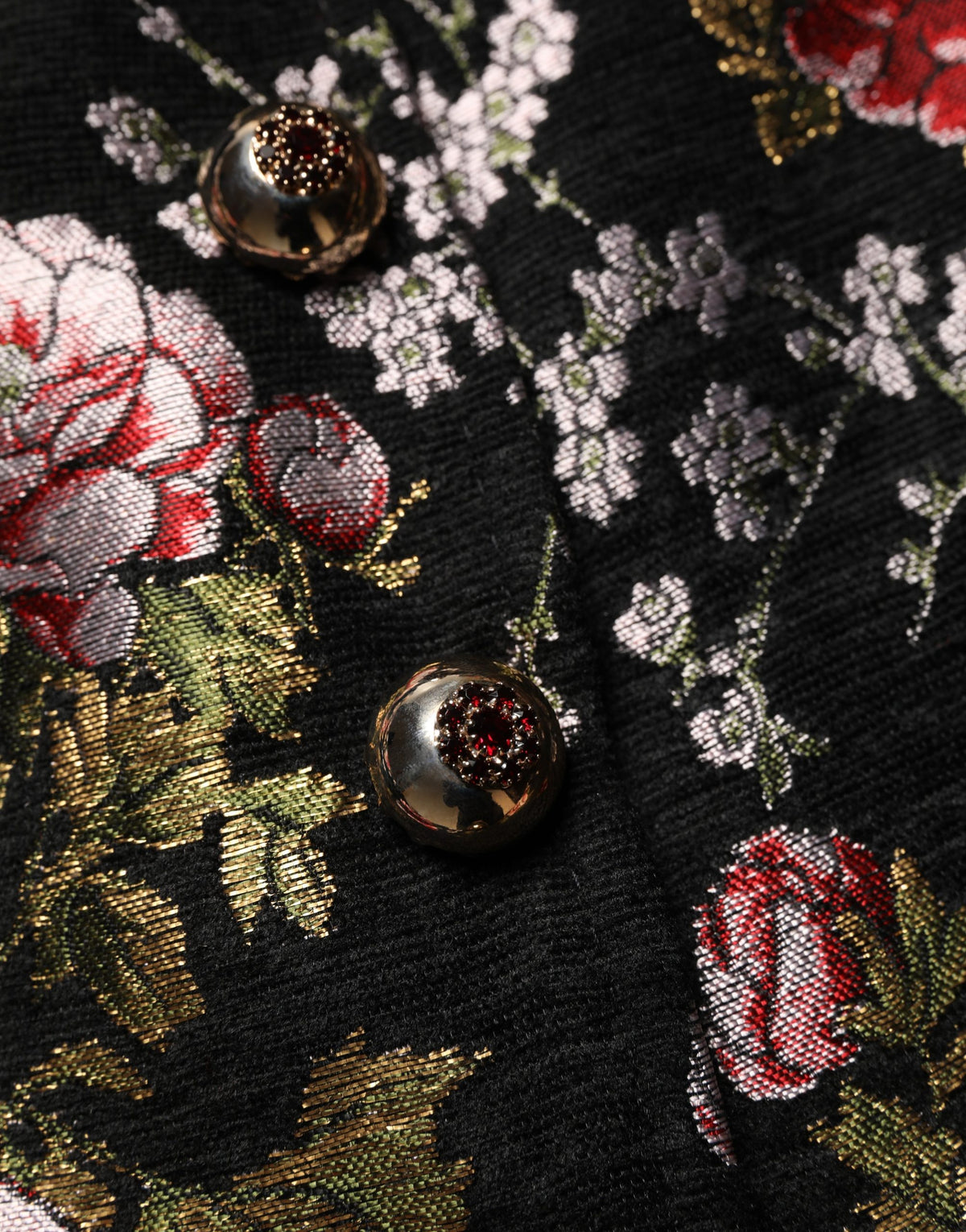 Dolce & Gabbana Multicolor Floral Brocade Blazer Jacket