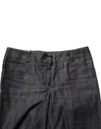BENCIVENGA Black Cotton Mid Waist Skinny Denim Trouser Jeans