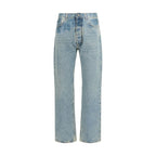 Maison Margiela Blue Cotton Straight-Leg Jeans