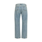 Maison Margiela Blue Cotton Straight-Leg Jeans