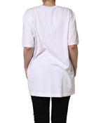 Dolce & Gabbana White D&G PRINCE I WAS THERE Crew Neck T-shirt