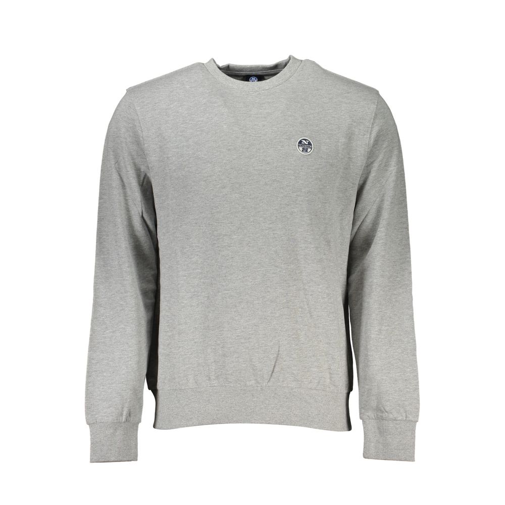 North Sails Gray Cotton Men's Sweatshirt