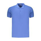 Rifle Blue Cotton Men's Polo Shirt