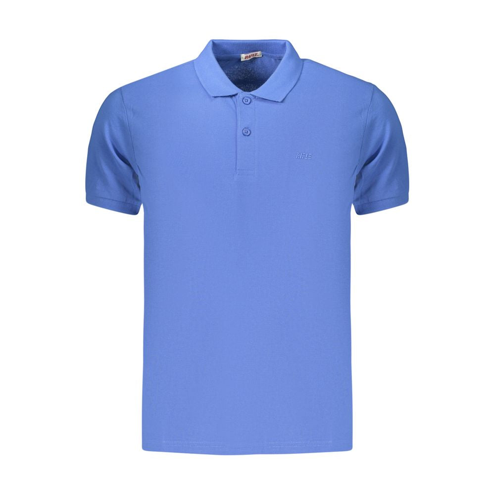 Rifle Blue Cotton Men's Polo