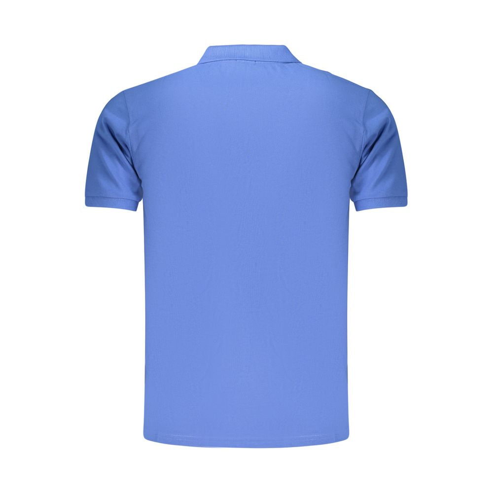 Rifle Blue Cotton Men's Polo
