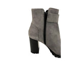 Borbonese Grey Leather Women Boot