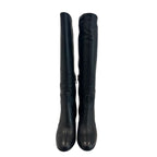 Borbonese Black Leather Women Boot