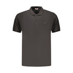 Rifle Black Cotton Men's Polo