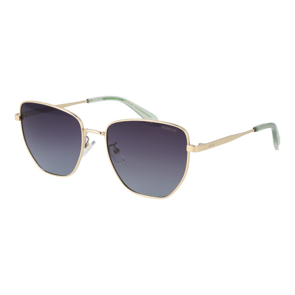 Polaroid Gold Metal Sunglasses