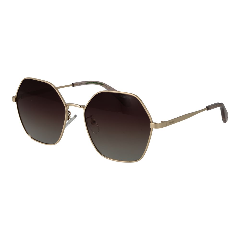 Polaroid Gold Metal Sunglasses