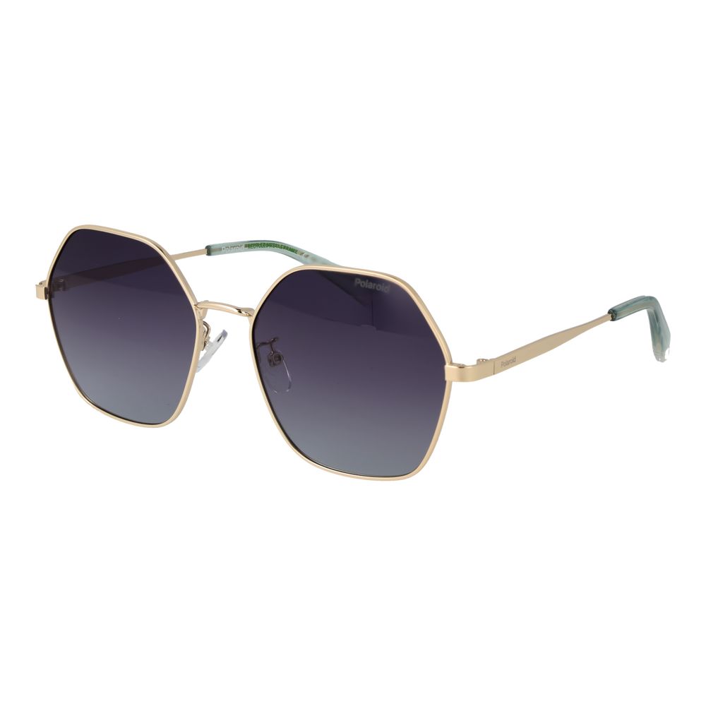 Polaroid Gold Metal Sunglasses