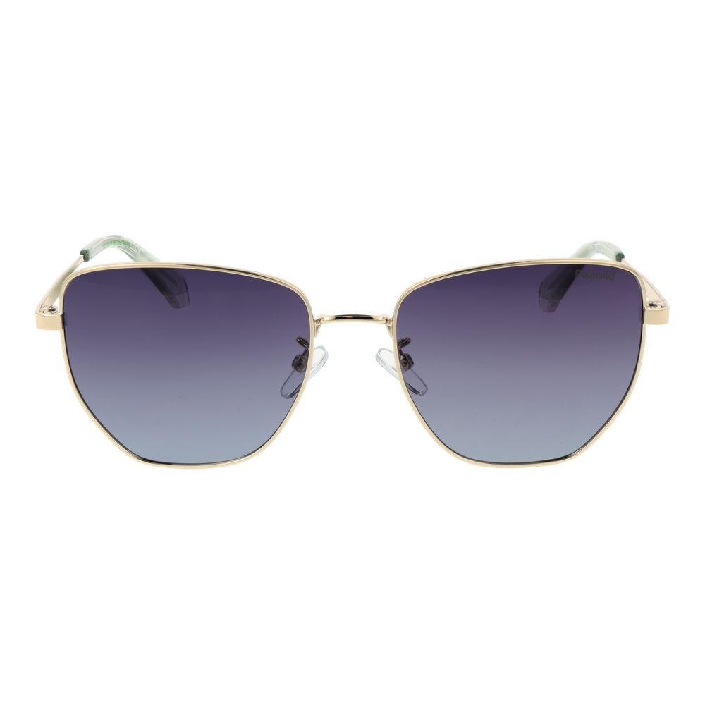 Polaroid Gold Metal Sunglasses