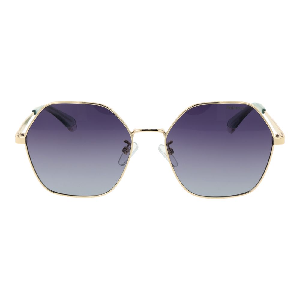 Polaroid Gold Metal Sunglasses