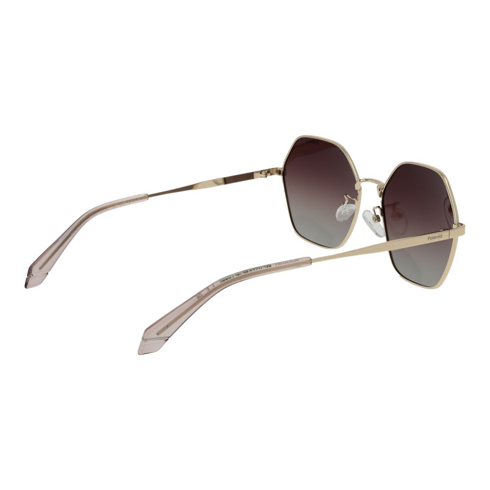 Polaroid Gold Metal Sunglasses