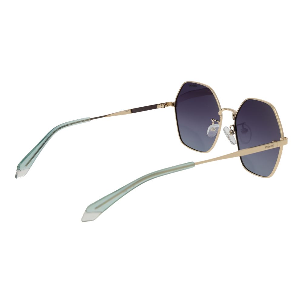Polaroid Gold Metal Sunglasses