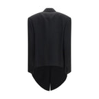 Calvin Klein Black Viscose Full-Length Jacket