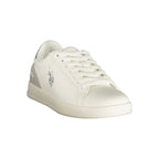 U.S. POLO ASSN. "White Polyurethane Women's Sneaker"