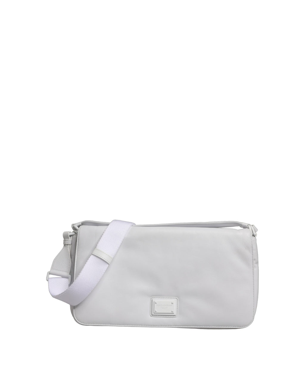 Dolce & Gabbana White Logo Plaque Crossbody Shoulder Borse Women Bag