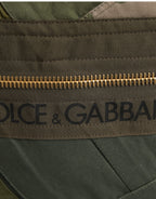 Dolce & Gabbana Military Green Patchwork Rucksack Backpack Borse Men Bag