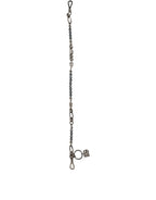 Dolce & Gabbana Silver Tone Chain Signature DG Logo Pendant Necklace