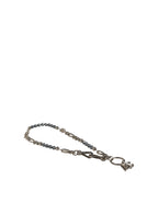 Dolce & Gabbana Silver Tone Chain Signature DG Logo Pendant Necklace
